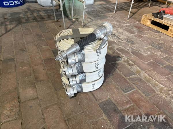 Brandslang 4 st Minimax 20 m med munstycke