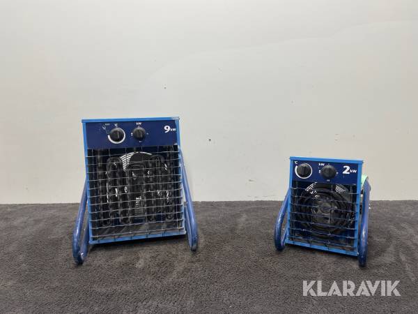 Varmluftsfläktar El-Björn VF9B, VF21A