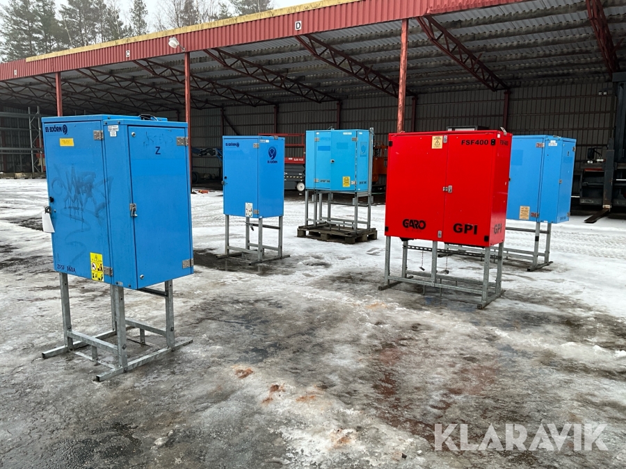 Elcentraler 5st El-Björn, Garo ZFSF 160A, FSF400, BCS 700, ZFSF 160, 630EN