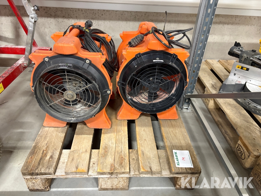 Ventilationsfläktar 2 st Vortex