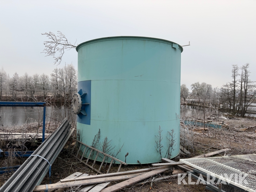 Vattentank med öppningsbar topp, 30 m³