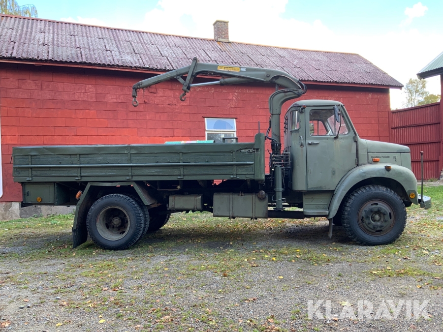 Veteranlastbil Scania Vabis 36 -66, med kran