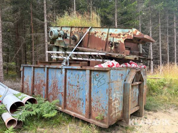 Jordverk monterat på 15 kubiks container Årbrå