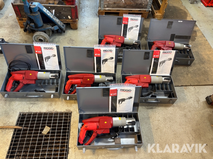 Parti med rörpressmaskiner Ridgid RP 10-S 6st