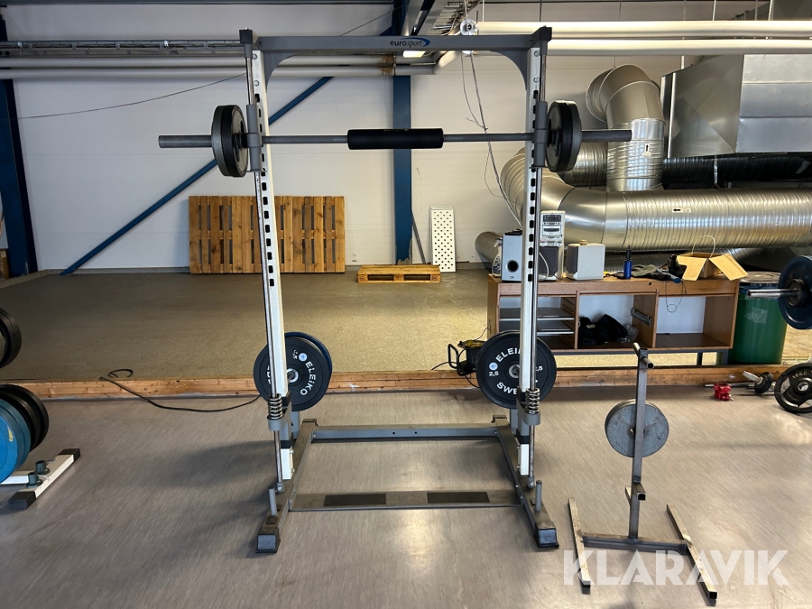 Gymutrustning Euro Sport med diverse vikter