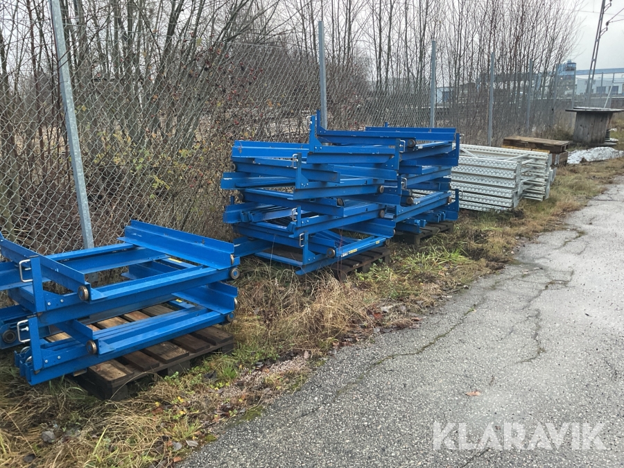 Pallställage, utdragsenheter GBD 7161 gavelhängda och bakhängda