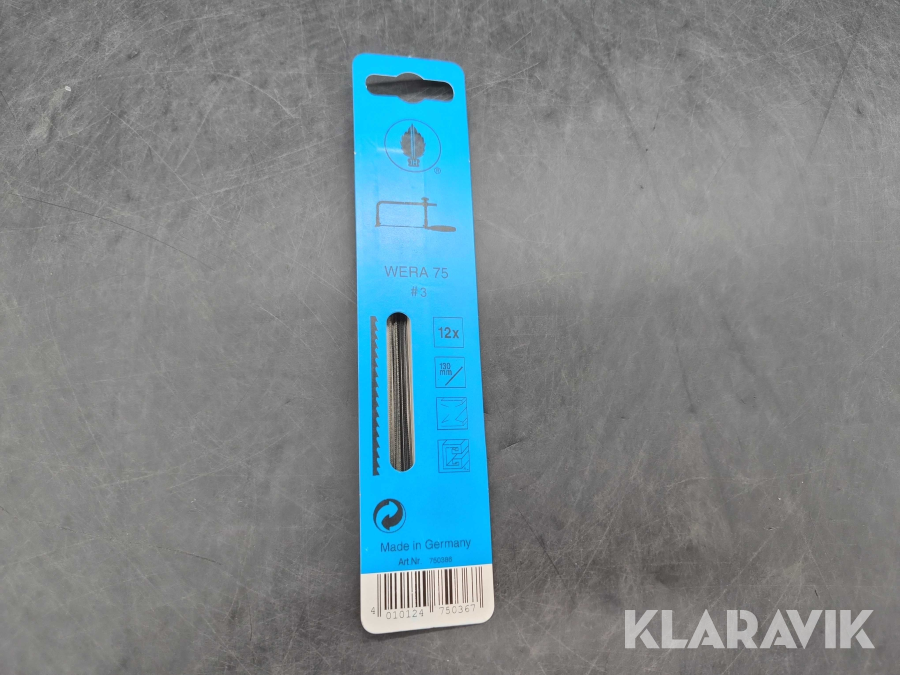 Lövsågblad Wera 75 nr 3, metall, 130 mm, 120 blad
