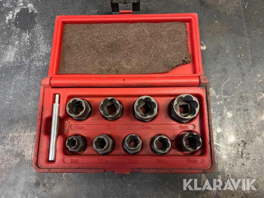 Bultutdragarsats 8-19mm