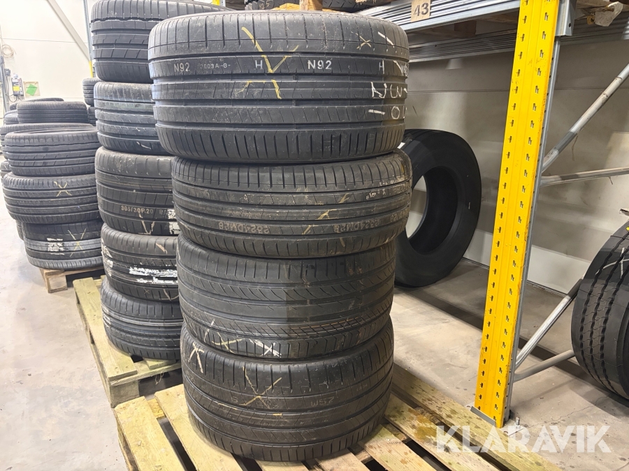 Sommardäck blandade fabrikat och modeller 4 st