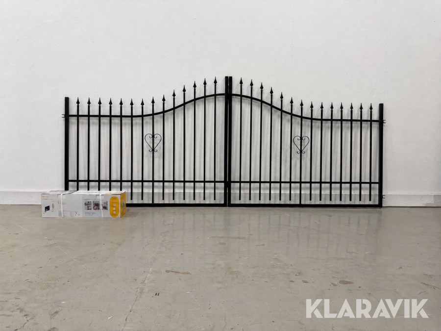 Motorstyrd Grind i smide Staketgrossisten Mariefred 400x150cm