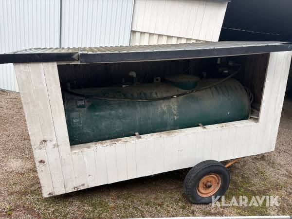 Dieseltank GMJ S-Cist (A) 3000L med tak. invallning & pump