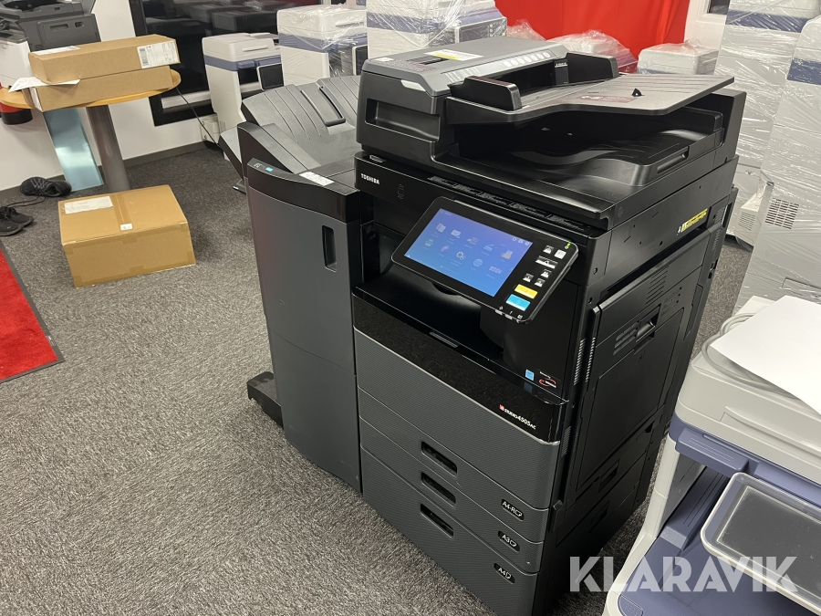 Multifunktionsskrivare A3/A4 Färg Toshiba e-studio 4505AC Vikande efterbehandlare / Dualscan