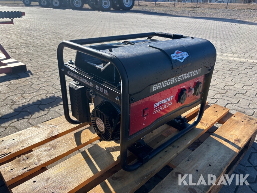 Elverk Briggs & Stratton Sprint 2200A 230v / 16A 2.2kW