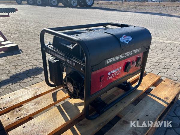 Elverk Briggs & Stratton Sprint 2200A 230v / 16A 2.2kW