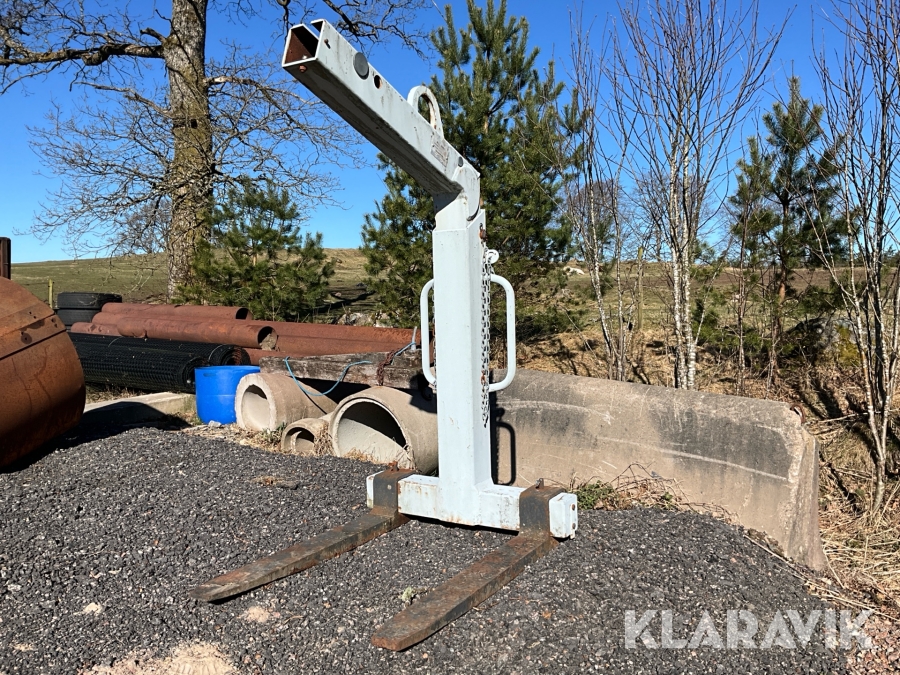 Pallgafflar till kran, 3000 kg, självbalanserande
