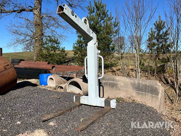 Pallgafflar till kran, 3000 kg, självbalanserande