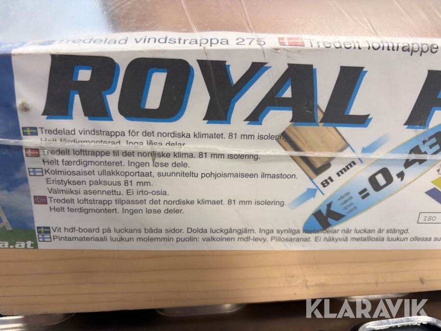 Tredelad vindstrapp Royal Polar 275