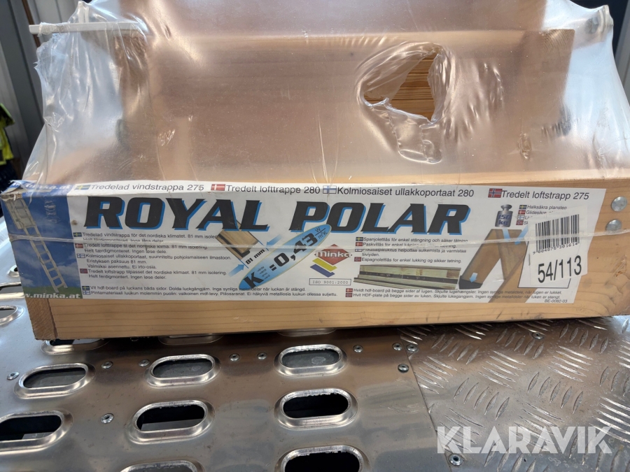 Tredelad vindstrapp Royal Polar 275
