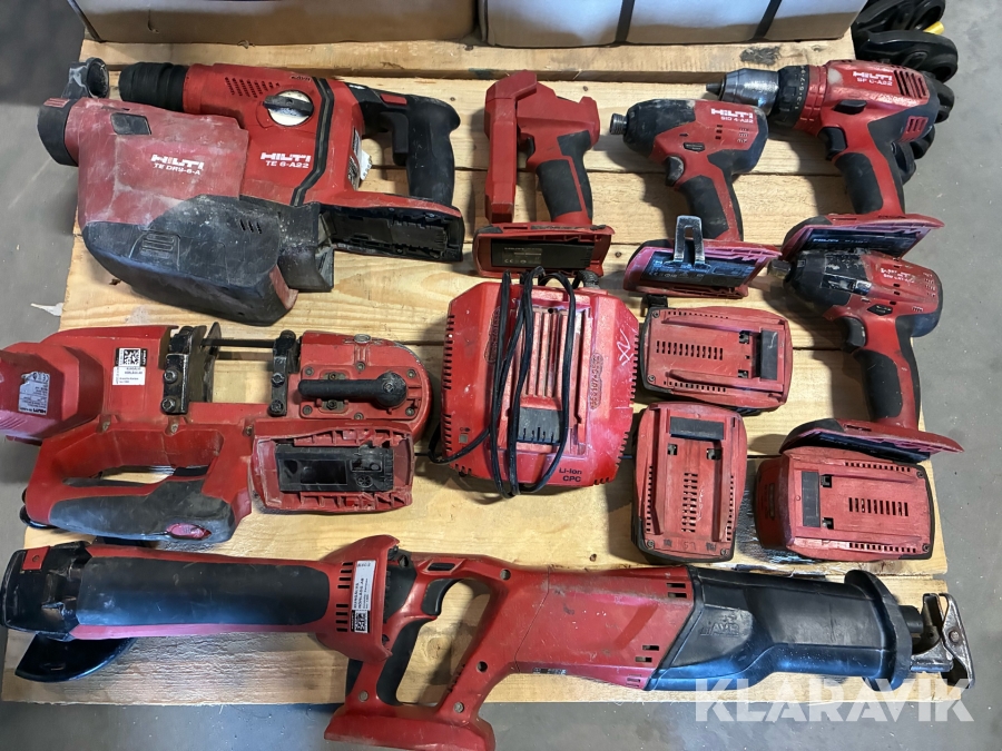 Handverktyg Hilti 7 maskiner med batteri