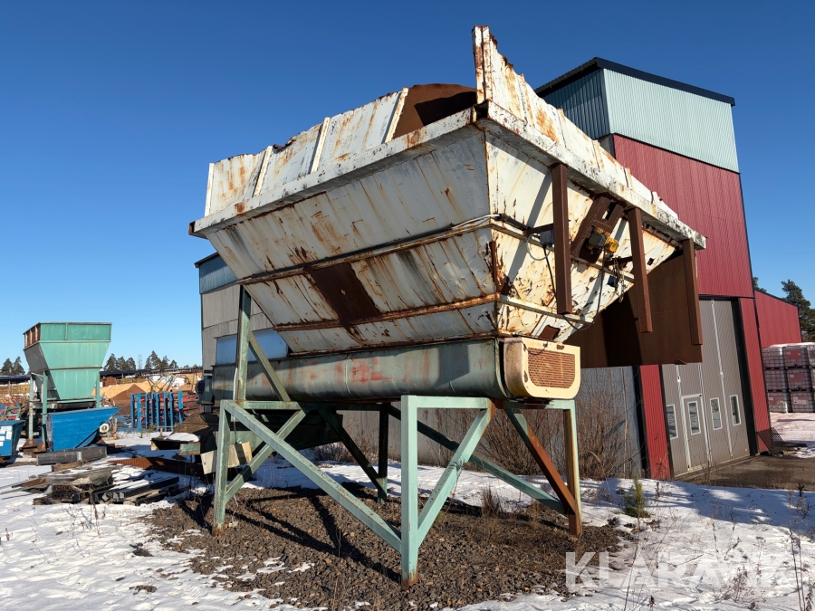 Materialficka med matarskruv