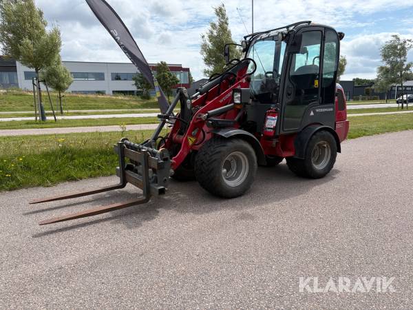 Hjullastare Weidermann 1250 CX35 med eurofäste och 3 st redskap