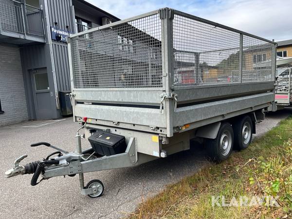 Tippsläp/maskinsläp Brenderup 3500kg med ramper