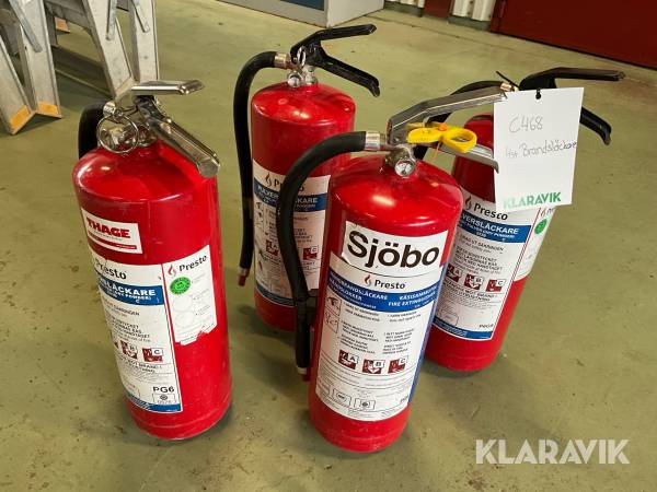 Brandsläckare pulver Presto