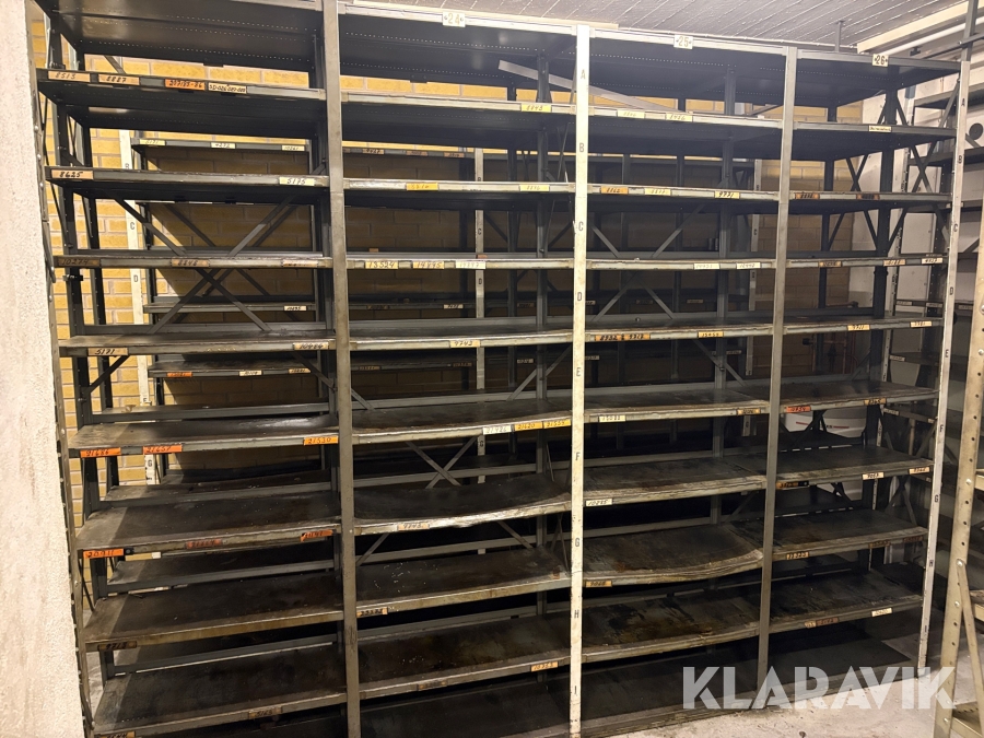 Lagerhyllor 20st sektioner