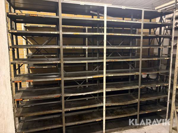Lagerhyllor 20st sektioner