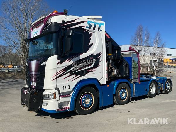 Kranbil Scania R520 8x2 16.4 med kran Hiab X-Hipro 1058EP-6