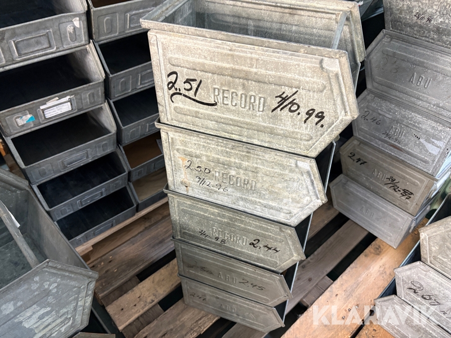 Lagerbackar stål märkta ABU, liten 5st