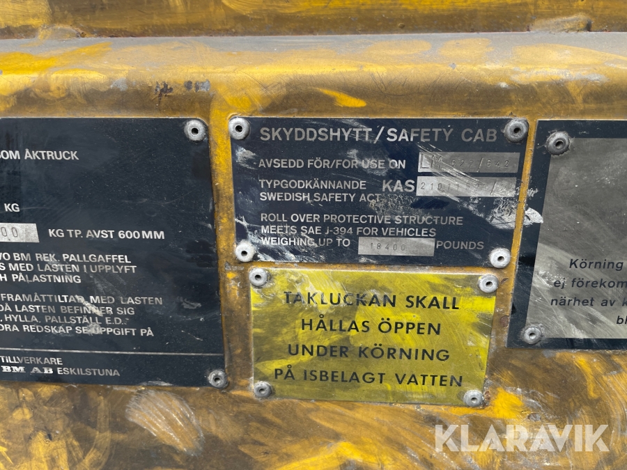 Baklastare 4WD Volvo 642, Härnösand, Klaravik auktioner