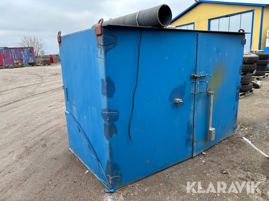 Svetscontainer påbyggd frontskopa