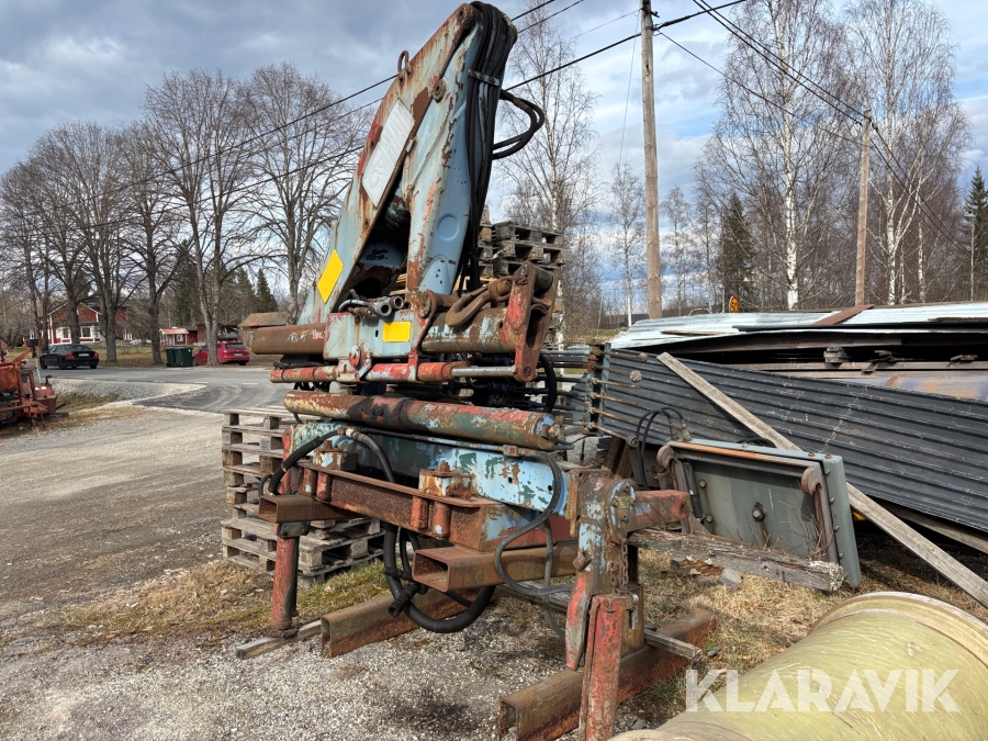 Bakmonteradkran Hiab 550 krankonsol 1070 med Grip och Rotator