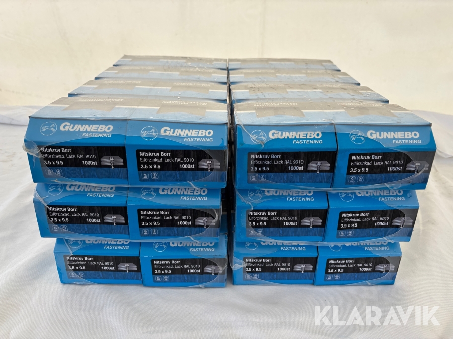 Nitskruv Borr Gunnebo Elförzinkad 3.5x9.5