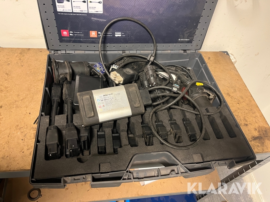 Diagnosutrustning Auto Com CDP+ komplett kit med adaptrar