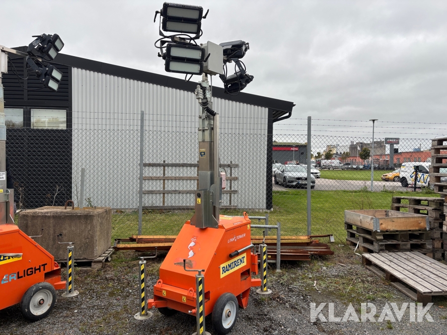 Belysningsmast Satema 7MT 4x400w