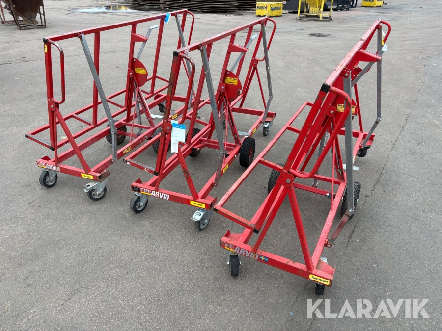 Skivvagn 3 st Starke Arvid 10400 90 cm