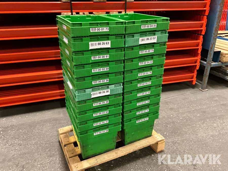 Plastlådor 20st