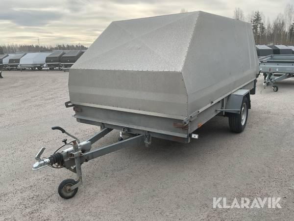 Personbilssläp Tiab 4P 3713 Twin XL med kåpa