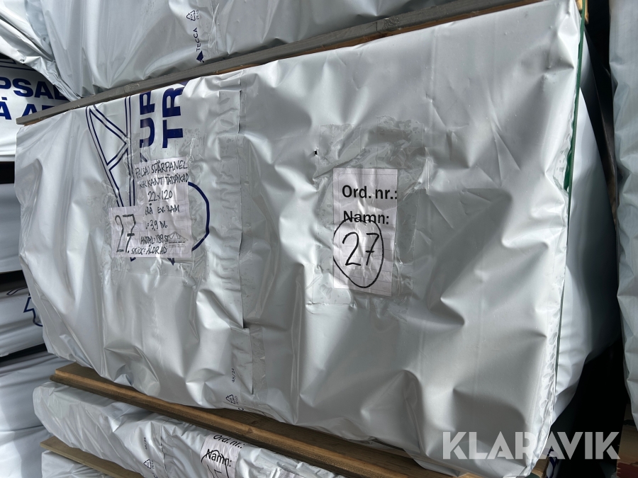 Falsad spårpanel Grå