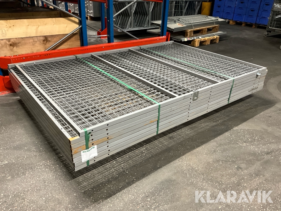Nätgaller 7st med 1st dörr Troax 220x150cm