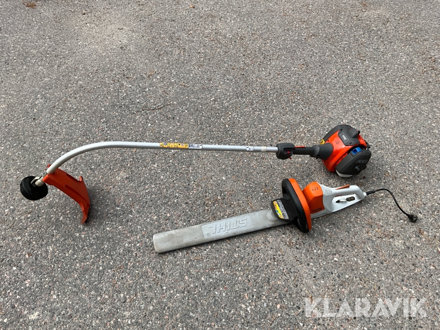 Häcksax och trimmer Husqvarna & Stihl 129C & Hse52