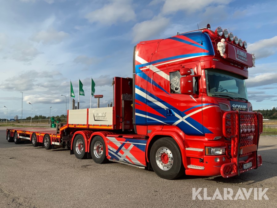 Trailerdragare Scania R730 Euro 6 med jumbo trailer Doll s4h