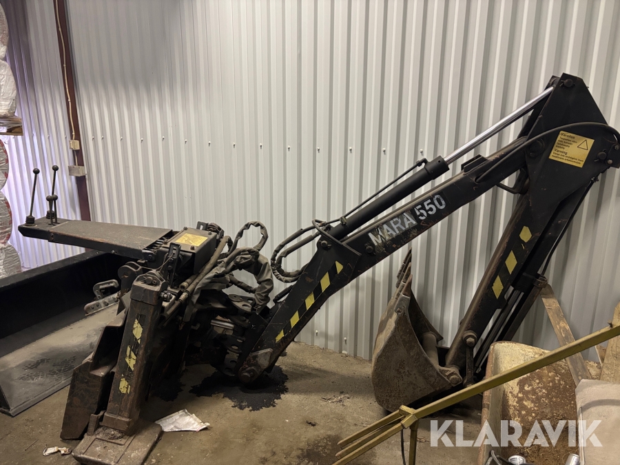 Grävaggregat Mara 550 för bobcat med 2 skopor