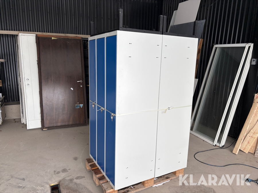 Klädskåp AJ produkter 6st skåp