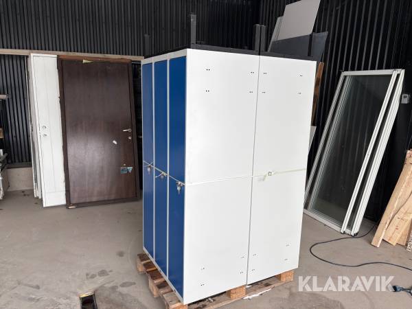 Klädskåp AJ produkter 6st skåp