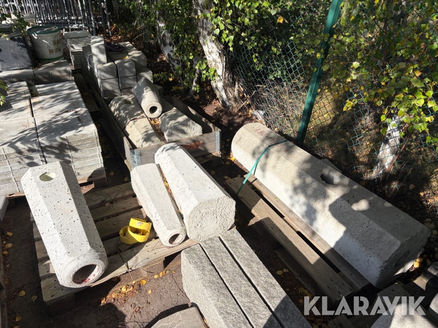 Betongfundament 11 st, varierande storlekar