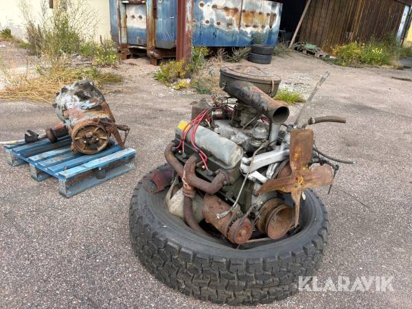 Motor och växellåda Volvo B36 V8 bensin