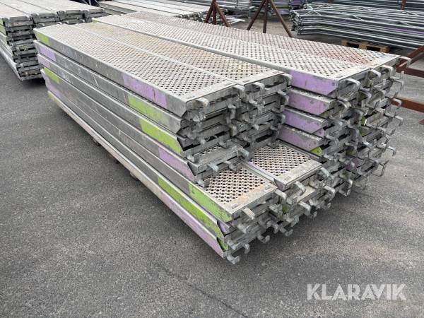 Aluminiumplank PLUS8 / PCP 2,50 och 3,00m - Totalt 56st